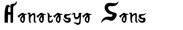 Hanatasya Sans font preview